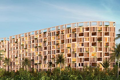 Departamentos en OKÜN Living Cancún