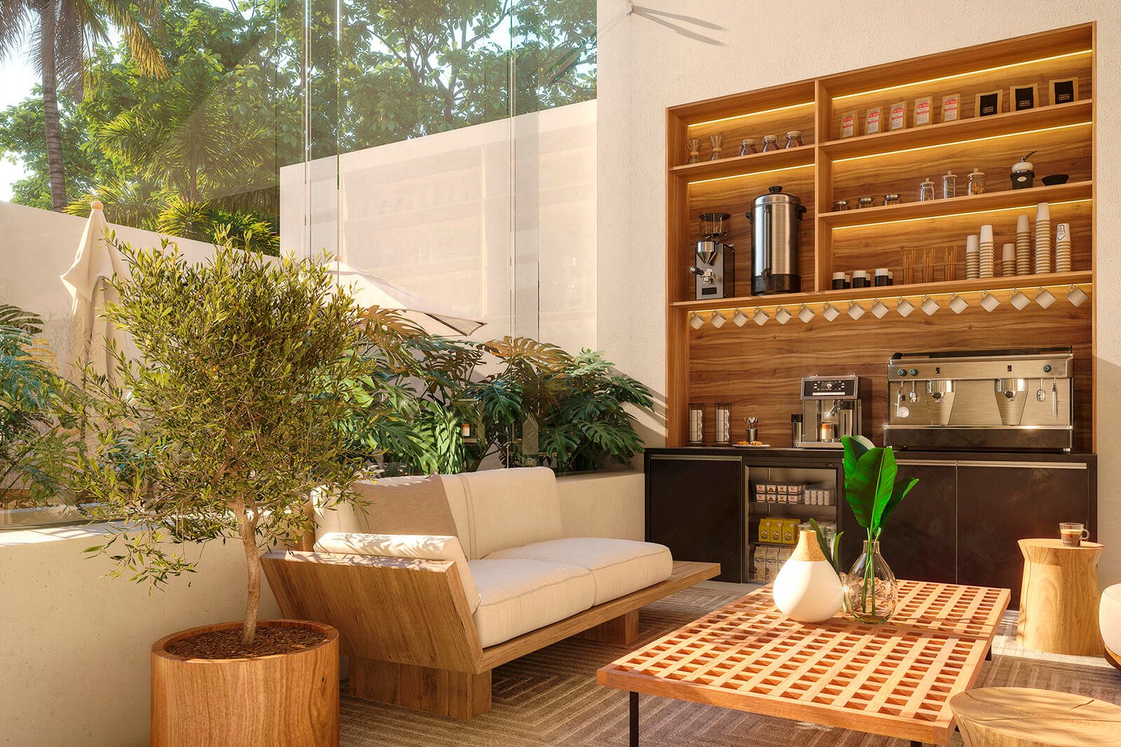 Amenidades - Estación de café