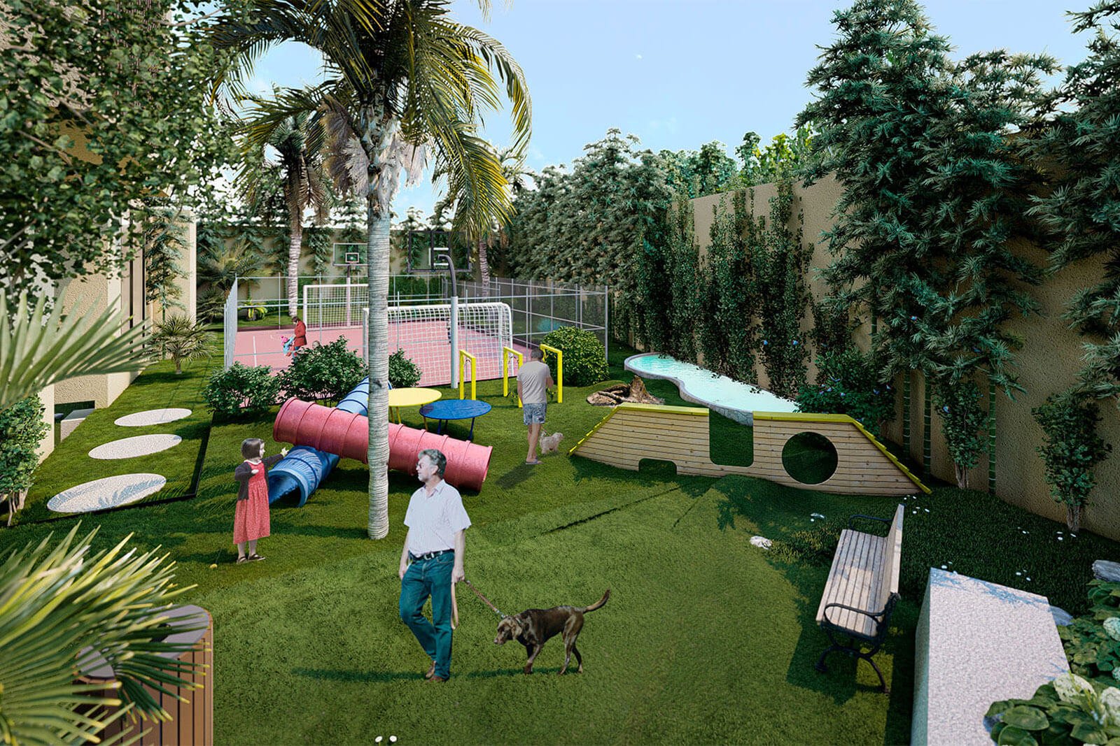 Amenidades - Jardín para mascotas