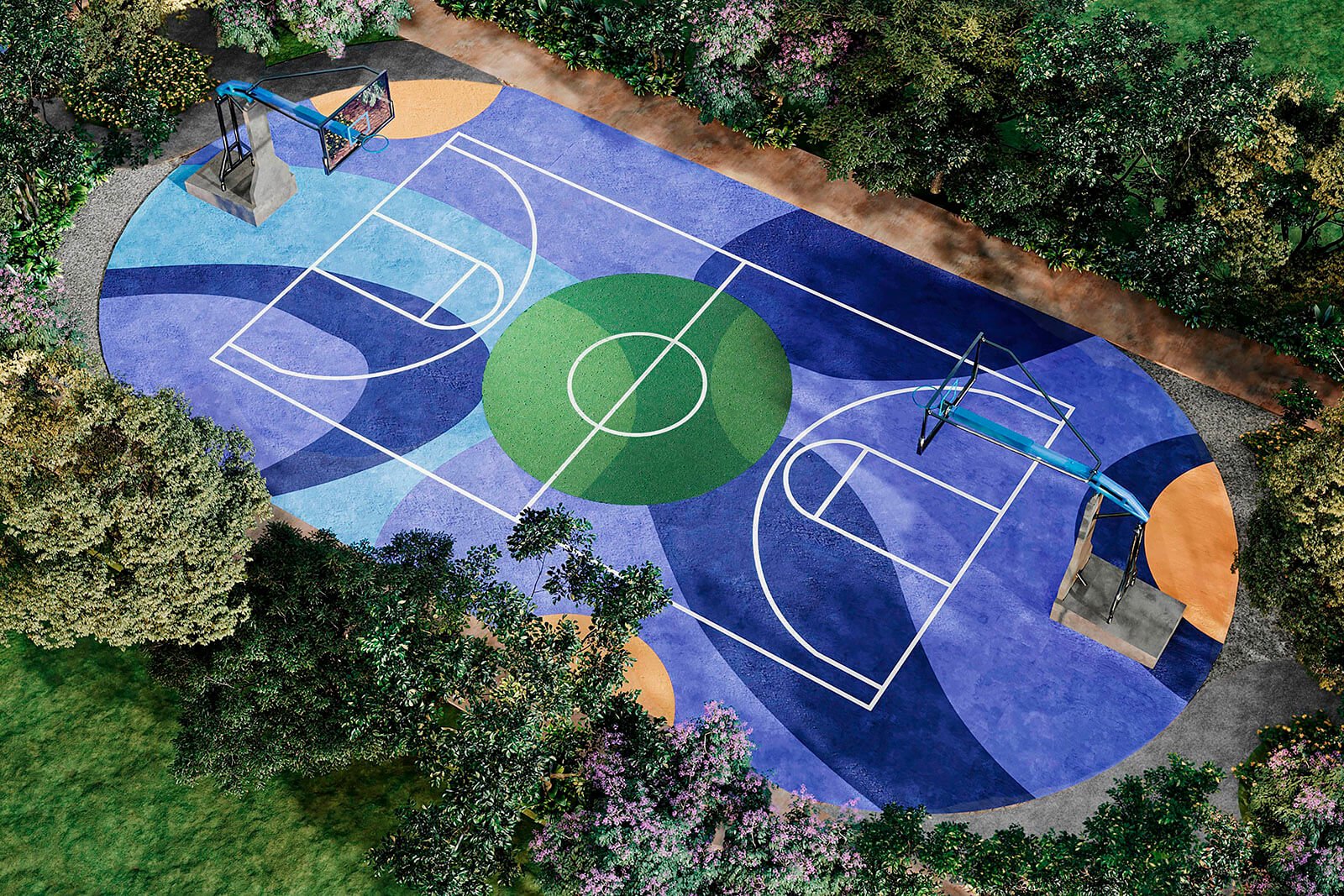 Amenidades - Cancha de basketball